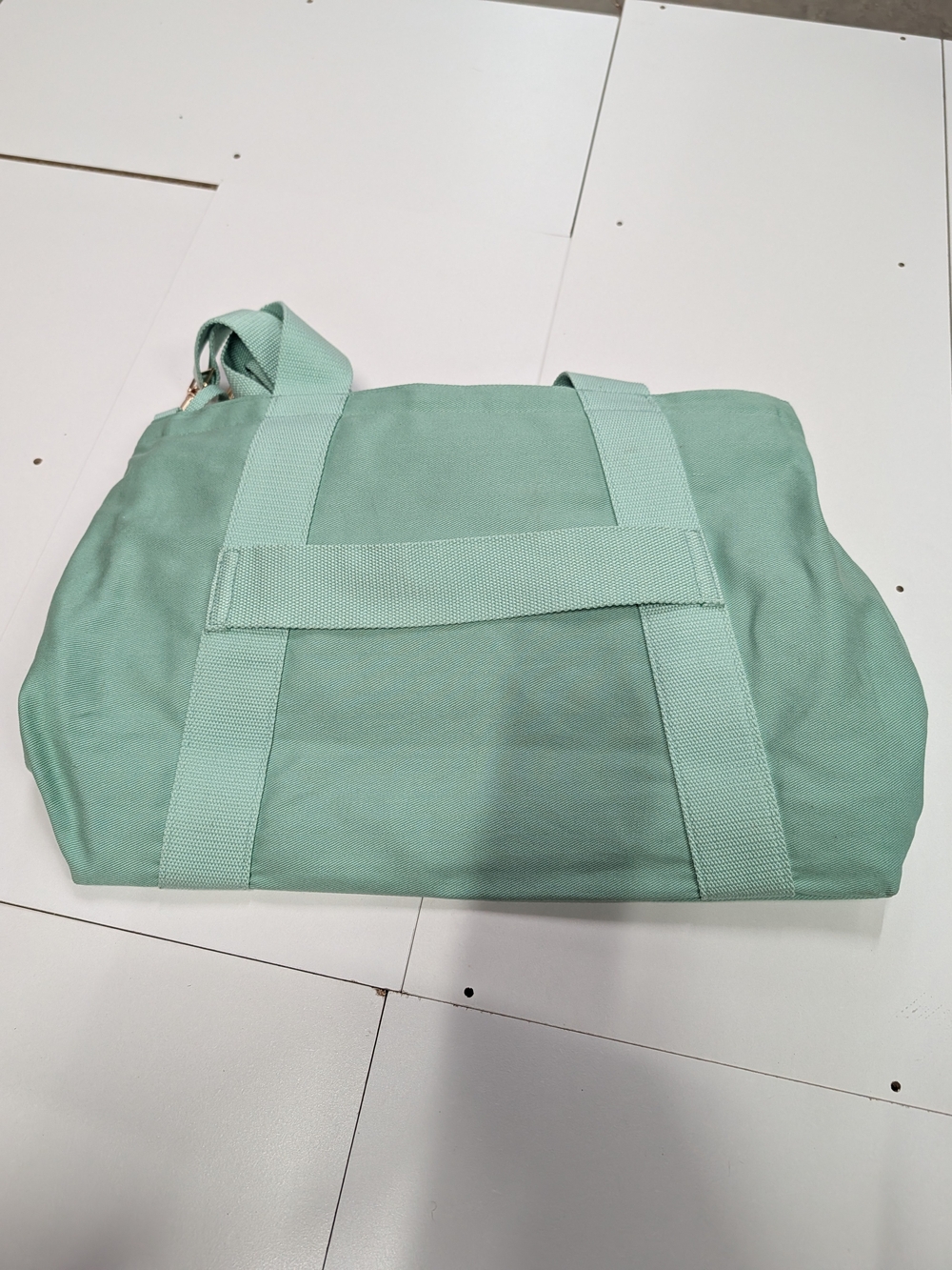Mint Green Canvas Weekender Bag